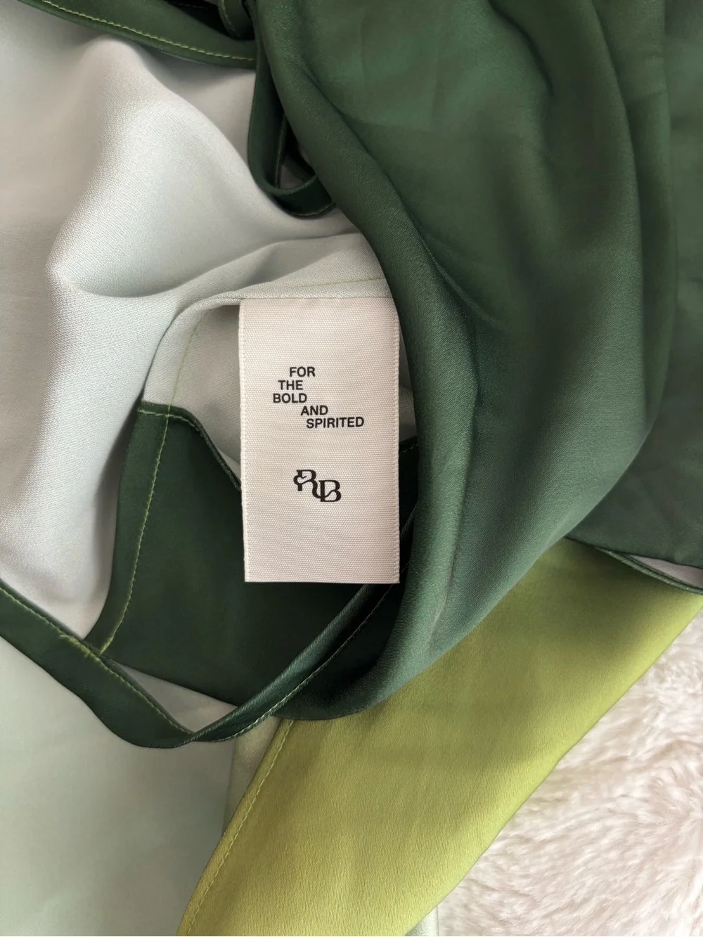 Rat & Boa Cypress Skirt in Dip Dye Green Size Small NEW Beach Vacation Bohemian - Picture 9 of 13